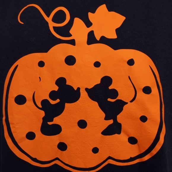 Mickey and Minnie Pumpkin tee large - Picture 2 of 4